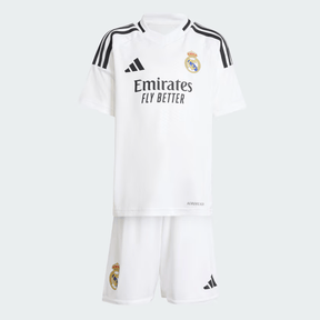 Conjunto Infantil Real Madrid Home 24/25 - Branco - DA Sports Oficial