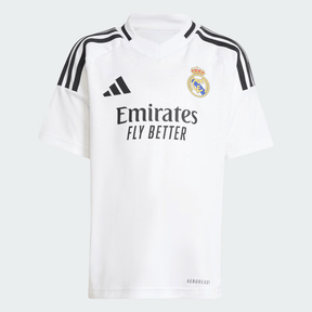 Conjunto Infantil Real Madrid Home 24/25 - Branco - DA Sports Oficial