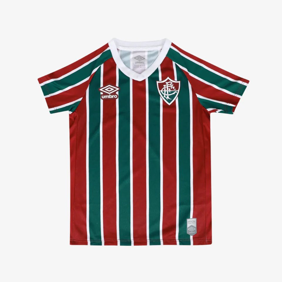 Conjunto Infantil Umbro Fluminense 2025/26 I - DA Sports Oficial