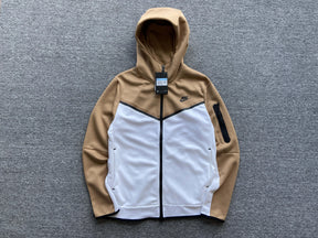 Conjunto Tech Fleece Nike - Bege/Branco - DA Sports Oficial