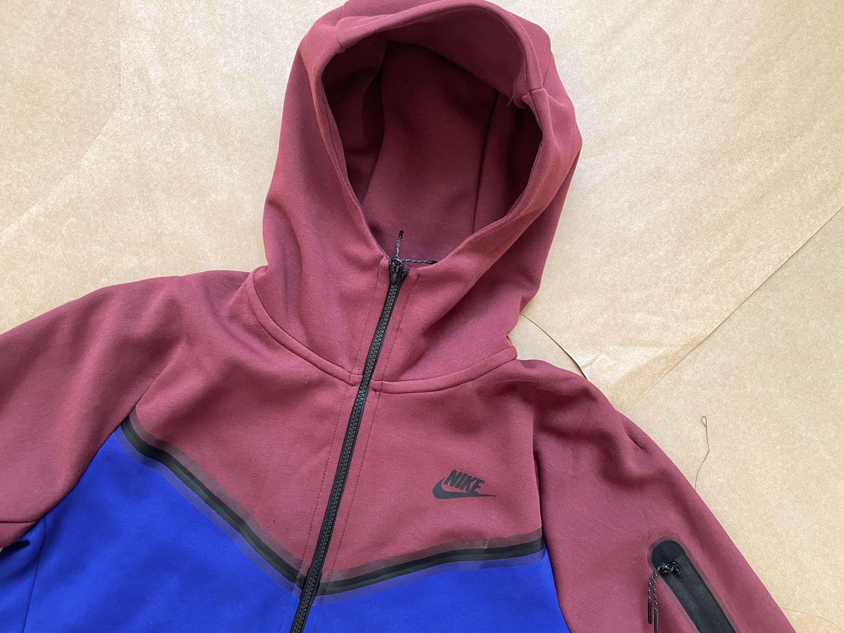 Conjunto Tech Fleece Nike - Vinho/Azul - DA Sports Oficial