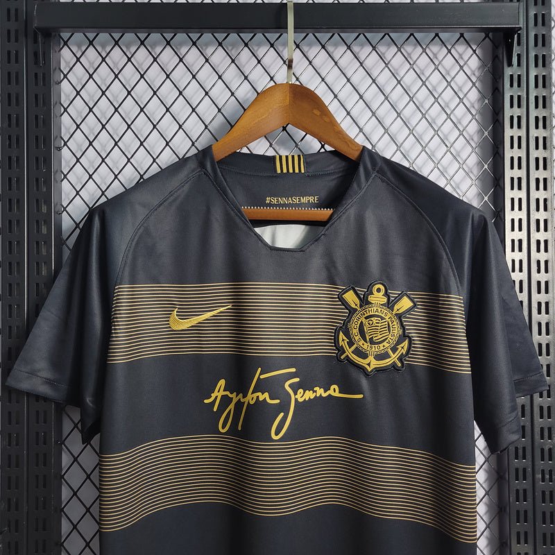 Corinthians Corinthians Ayrton Senna 2018/19 Preta e Dourada - DA Sports Oficial