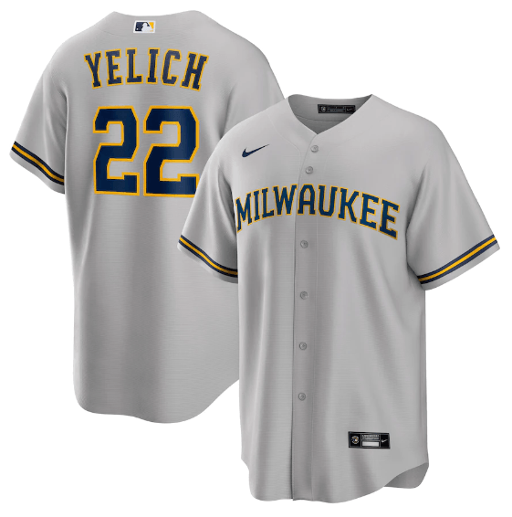 Camisa MLB Milwaukee Brewers Cinza Torcedor