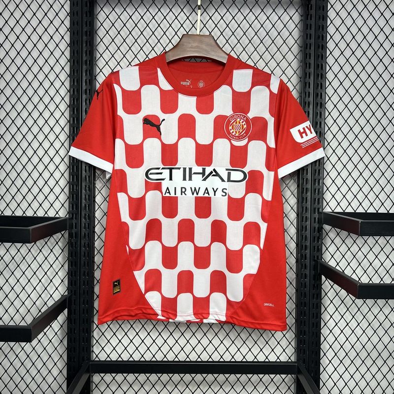 Camisa Girona I 24/25  Puma - Vermlha e Branco