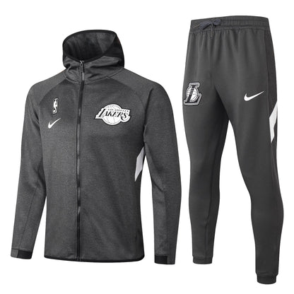Conjunto Nike NBA Therma Flex Los Angeles Lakers Preto Treino