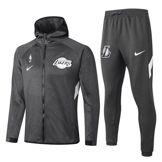 Conjunto Nike NBA Therma Flex Los Angeles Lakers Preto Treino