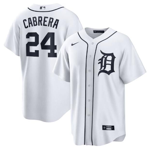 Camisa MLB Detroit Tigers Branca Torcedor