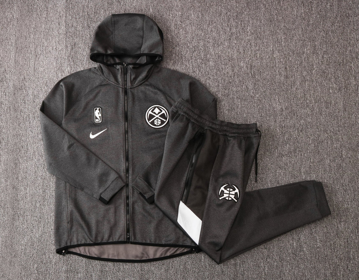 Conjunto Nike NBA Therma Flex Denver Nuggets Preto Treino