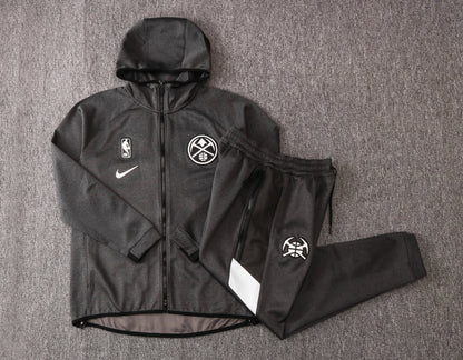 Conjunto Nike NBA Therma Flex Denver Nuggets Preto Treino