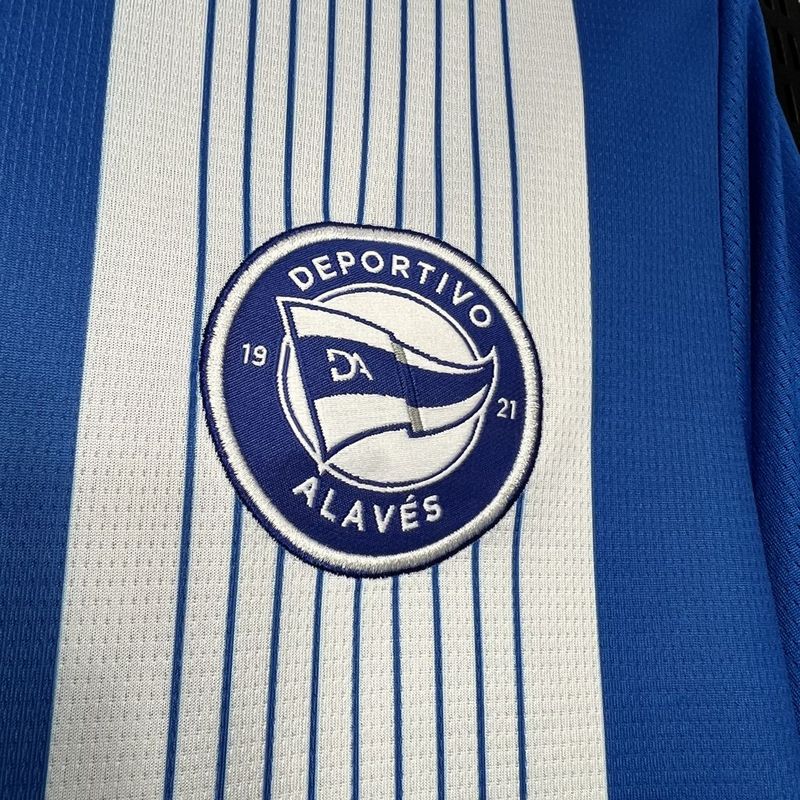Camisa do Alavés I 24/25 Branca e azul
