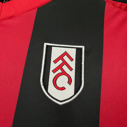 Camisa Fullham lI 24/25 Adidas - Preta e Vermelha