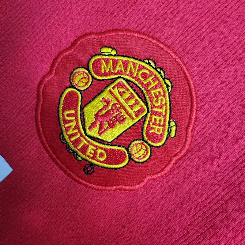 Camisa Manchester United 2007/08 - Retrô Masculino - Vermelho