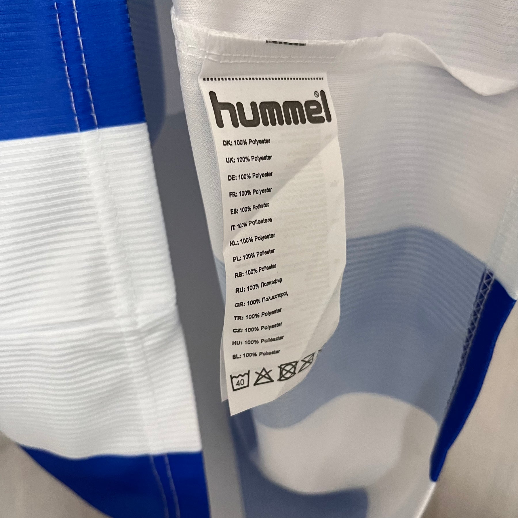 Camisa do Málaga I 2025  -Branca e azul