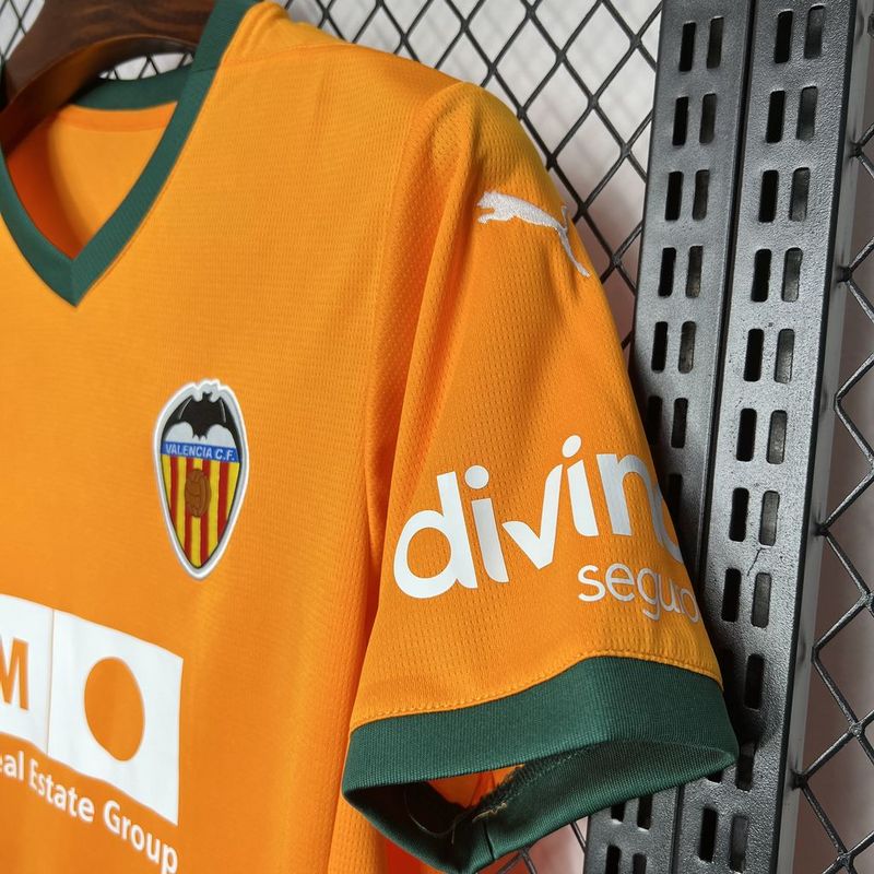 Camisa Valência III 24/25 - Masculino Torcedor - Laranja