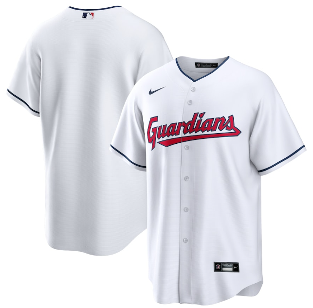Camisa MLB Cleveland Guardians Jersey Branca Torcedor