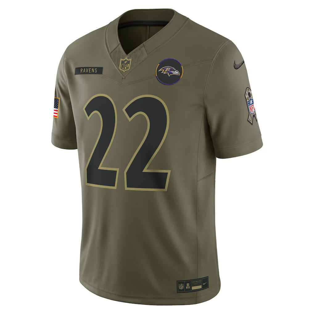 Camisa NFL Baltimore Ravens Vapor F.U.S.E. Limited Jersey Salute To Service 2025