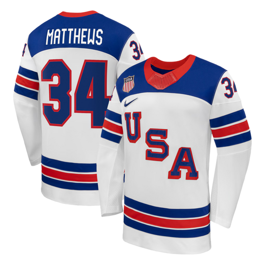 Camisa NHL USA Olimpíadas de Inverno 2026 Branca