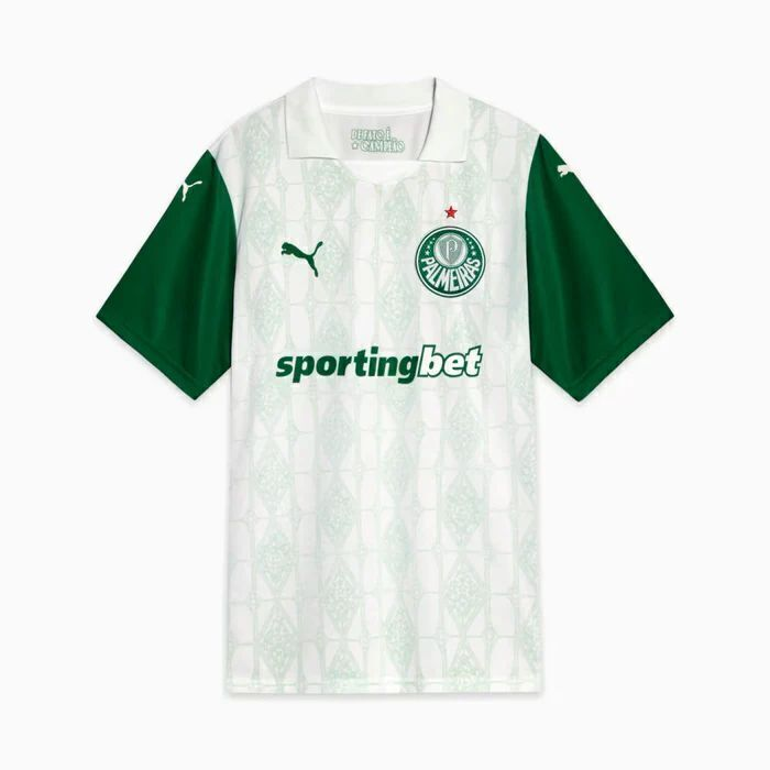[PRONTA ENTREGA]  Camisa Palmeiras AWAY 2025 - Branca - Torcedor