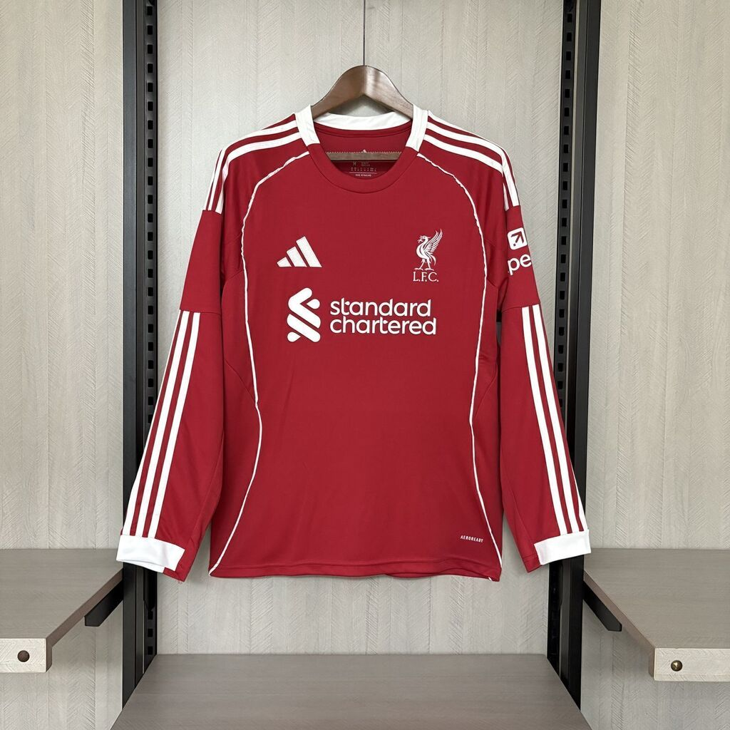 [PRONTA ENTREGA]  Camisa do Liverpool - Home Manga Longa 25/26