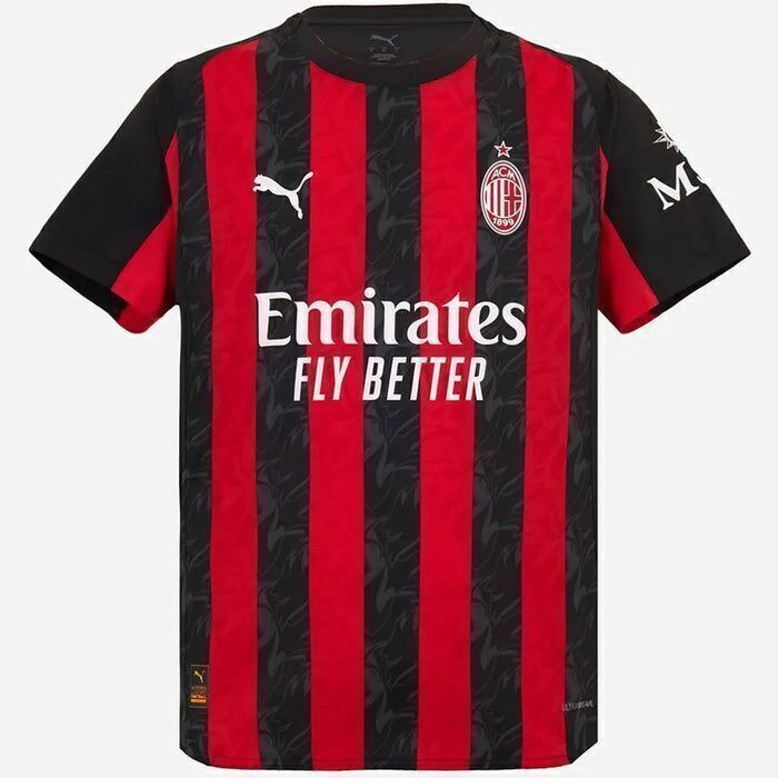 [PRONTA ENTREGA]  Camisa do Milan Titular 2025 Vermelha+preta