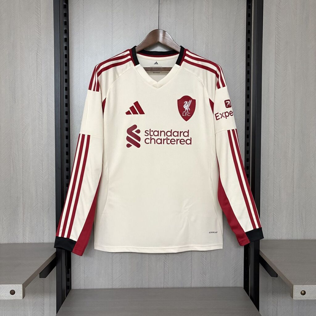 [PRONTA ENTREGA]  Camisa do Liverpool Away Manga Longa 25/26