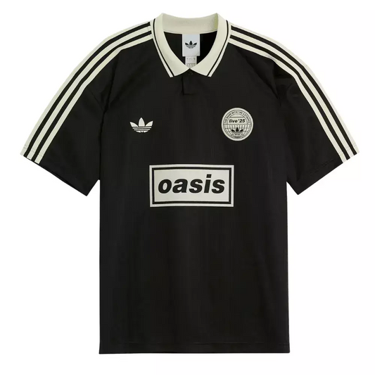 [PRONTA ENTREGA] Camisa Futebol Comemorativa Live 25 Oasis x Adidas Torcedor Preta Masculina