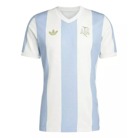 Camisa Argentina I Home 25/26 Torcedor Masculina Listrada