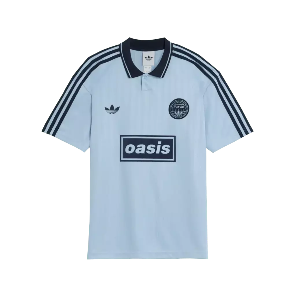 [PRONTA ENTREGA] Camisa Futebol Comemorativa Live 25 Oasis x Adidas Torcedor Azul Masculina