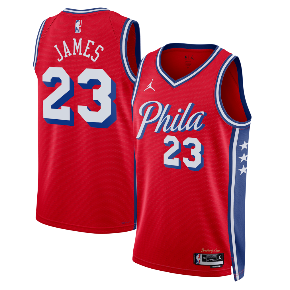 Regata NBA Philadelphia 76ers Statement Edition LeBron James Masculina