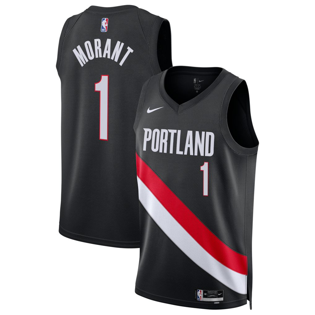 Regata NBA Portland Trail Blazers Icon Edition Ja Morant Masculina