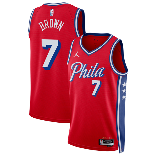 Regata NBA Philadelphia 76ers Statement Edition Jaylen Brown Masculina