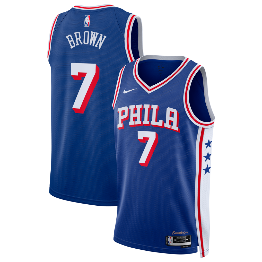 Regata NBA Philadelphia 76ers Icon Edition Jaylen Brown Masculina