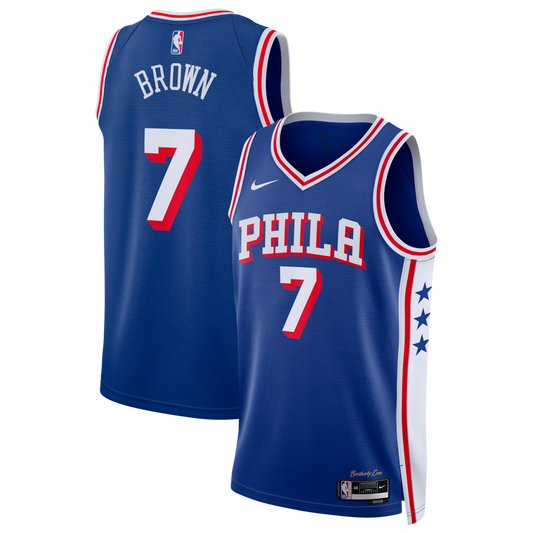 Regata NBA Philadelphia 76ers Icon Edition Jaylen Brown Masculina