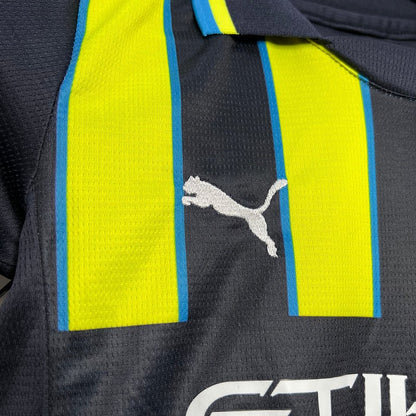 Kit Infantil Manchester City 24/25 - Preto e Verde - DA Sports Oficial