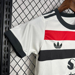 Kit Infantil Manchester United 24/25 - Branco e Vermelho - DA Sports Oficial