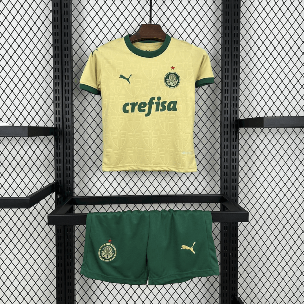Kit Infantil Palmeiras 2024 - Dourado - DA Sports Oficial