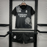 Kit Infantil Real Madrid Away 24/25 - Preto - DA Sports Oficial