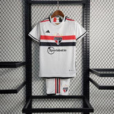 Kit Infantil São Paulo Home 23/24 - Branco - DA Sports Oficial