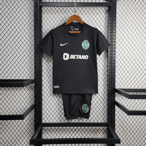 Kit Infantil Sporting 24/25 Preto - DA Sports Oficial