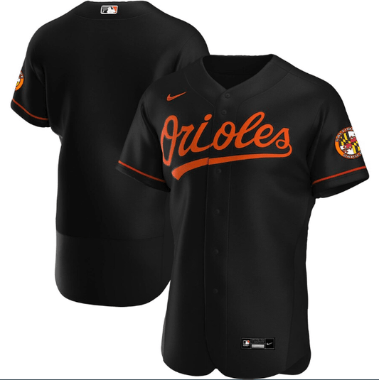Camisa MLB Baltimore Orioles Preta Authentic