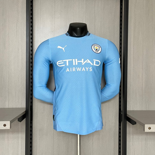 Manga longa Manchester City Home 24/25 Modelo Jogador - DA Sports Oficial