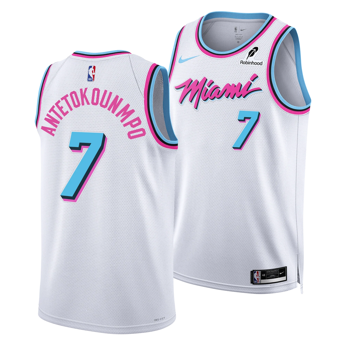 Regata NBA Miami Heat Vice Edition Giannis Antetokounmpo Masculina