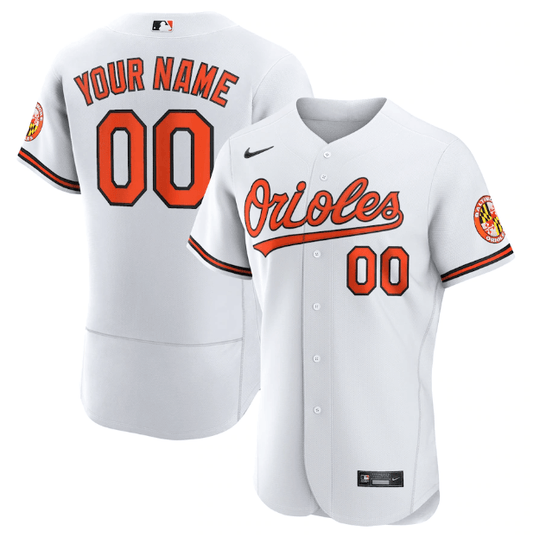Camisa MLB Baltimore Orioles Branca Authentic