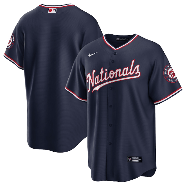 Camisa MLB Washington Nationals Azul Torcedor
