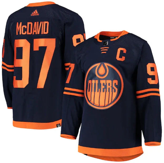 Camisa NHL Edmonton Oilers Azul Marinho