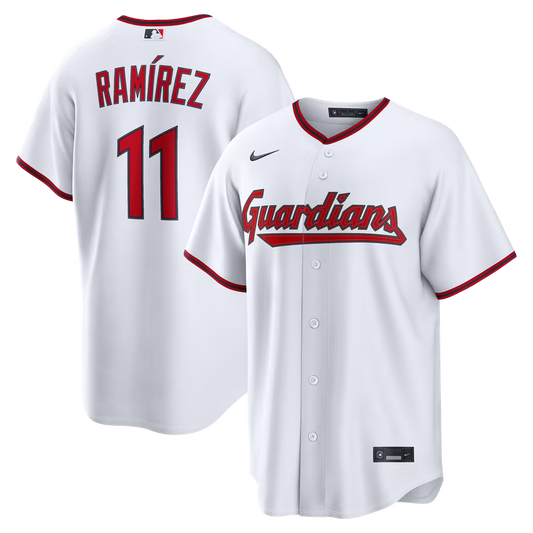 Camisa MLB Cleveland Guardians Torcedor Jersey Branca