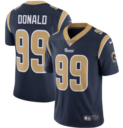 Camisa NFL Los Angeles Rams Vapor Limited Jersey Azul Marinho