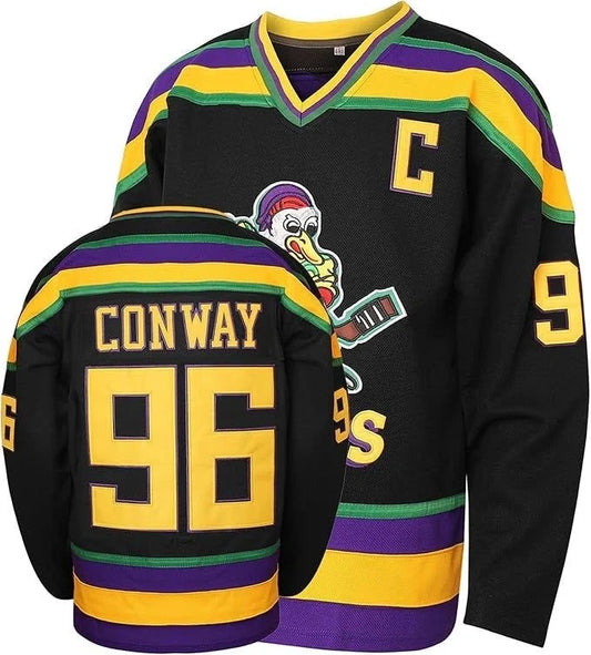 Camisa NHL Mighty Ducks Movie Preta