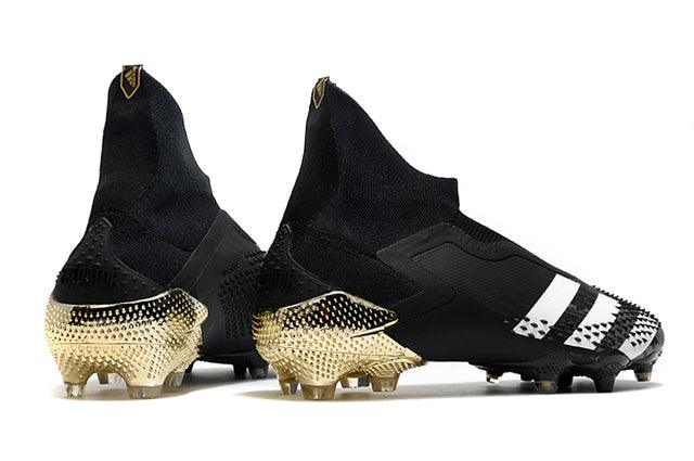 Chuteira Campo Adidas Predator Mutator FG + Black/Gold - Cano Alto - DA Sports Oficial