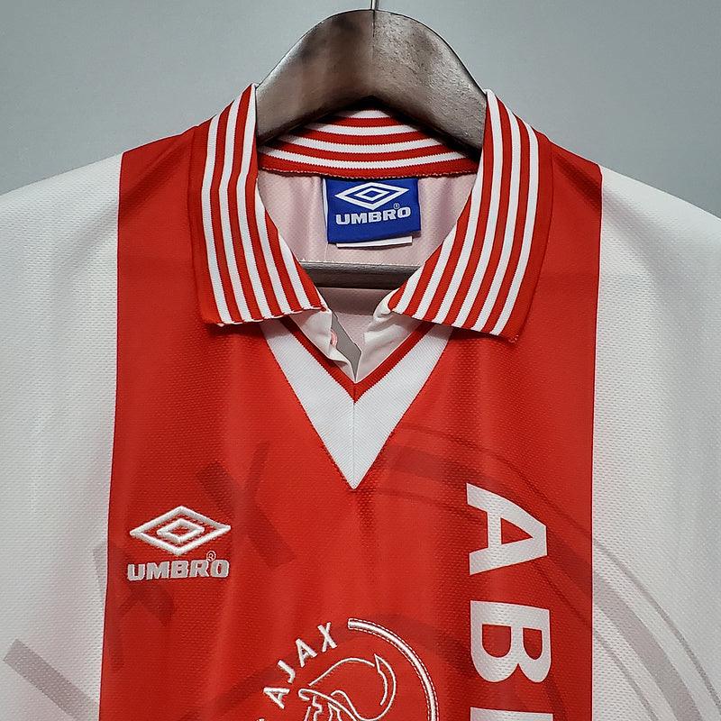Camisa Ajax Retrô 1995/1996 Vermelha e Branca - Umbro – DA Sports